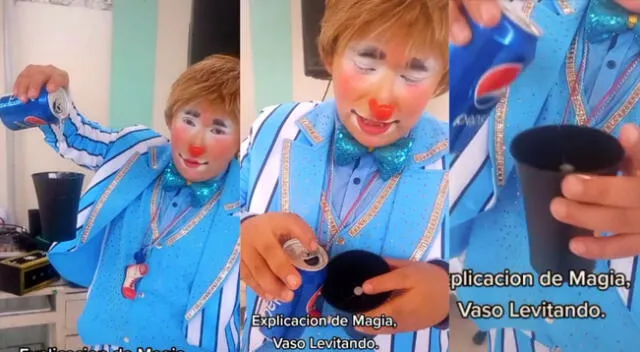 Todo tiene su truco y el payaso así lo pone en descubierto.