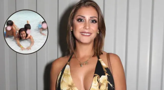 Karla Tarazona alista vacaciones con sus tres hijos