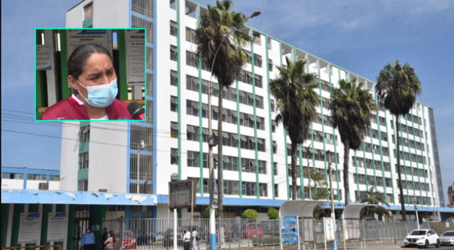 Hospital Carrión en el Callao y una de las tías de menor que recibió bala perdida