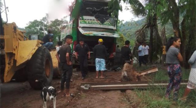 Bus interprovincial accidentado en Junín