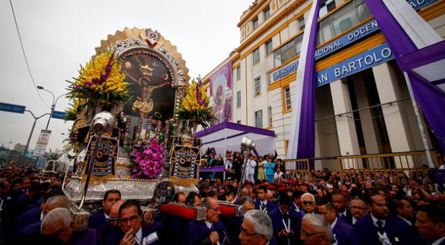 Procesión del Señor de los Milagros empezará al mediodía desde la Av. Tacna.