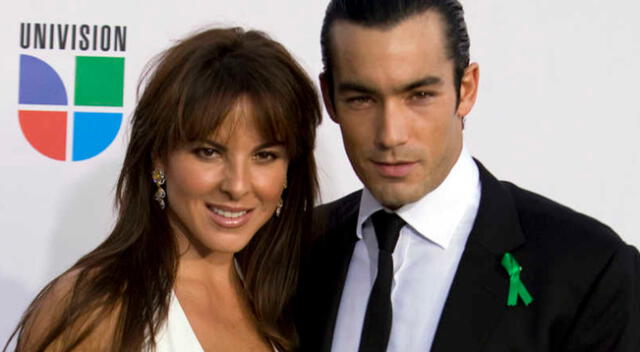 La actriz mexicana sorprendió al anunciar su romance con un joven Aarón Díaz, con quien se casó en 2009 y se divorciaron en el 2011.
