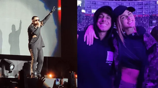 Hugo García y Alessia Rovegno se lucieron en concierto de Daddy Yankee