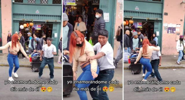 La venezolana la rompió con sus singulares pasitos de baile junto al peruano y es viral en TikTok.