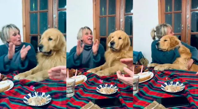 Perro demostró su felicidad con singular paso.