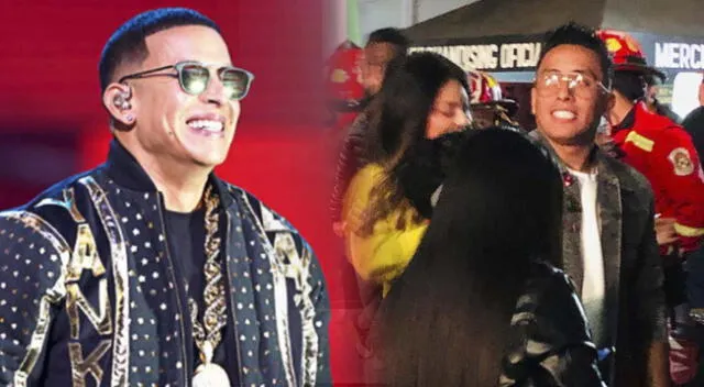 Christian Cueva no pasó desapercibido en concierto de Daddy Yankee.