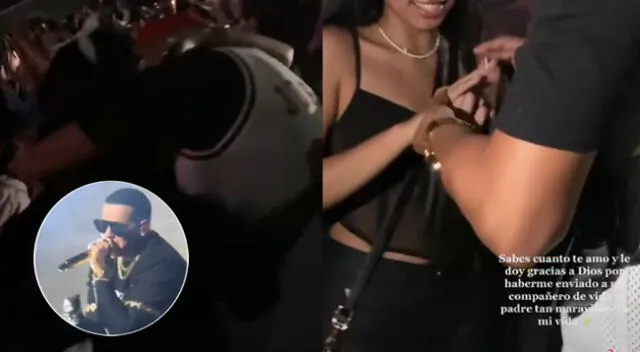 Romántica pedida de mano en pleno concierto de Daddy Yankee se hizo viral en TikTok.