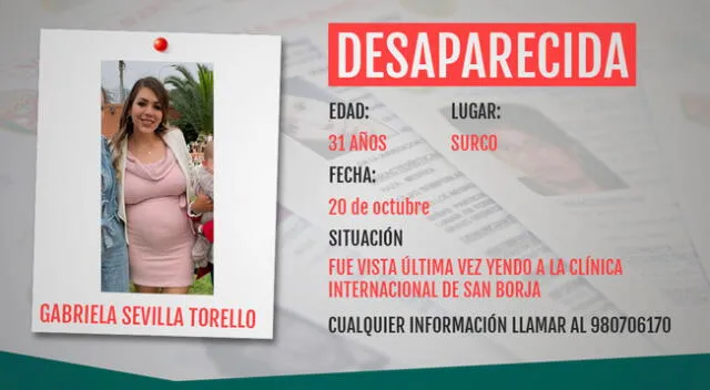 Madre de familia desapareció tras salir de su casa a la clínica.