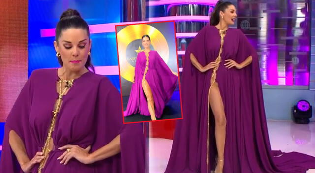 Rebeca Escribens sorprende con mismo vestido de María Pía Copello.