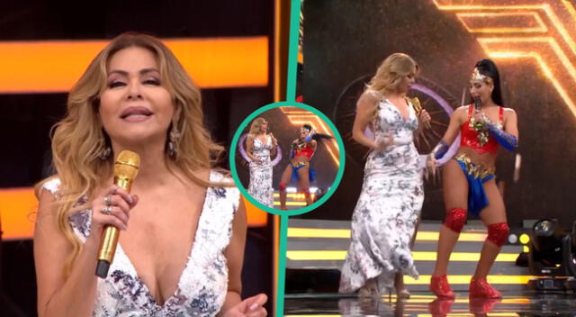 El gran show: Gisela Valcárcel saca su ‘flow’ junto a Leysi Suárez y bailan reguetón