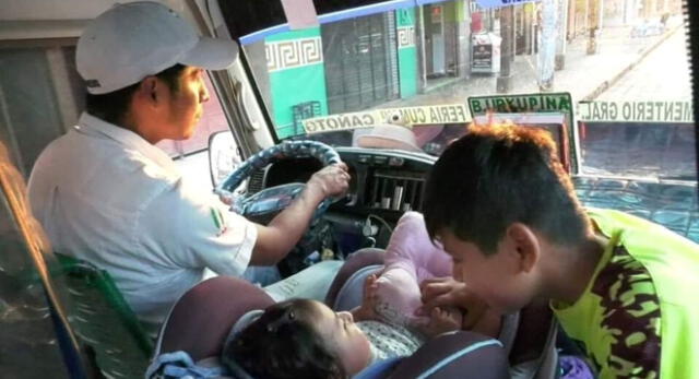 El padre de familia salió a trabajar de chófer junto a sus dos hijos en Santa Cruz, Bolivia.