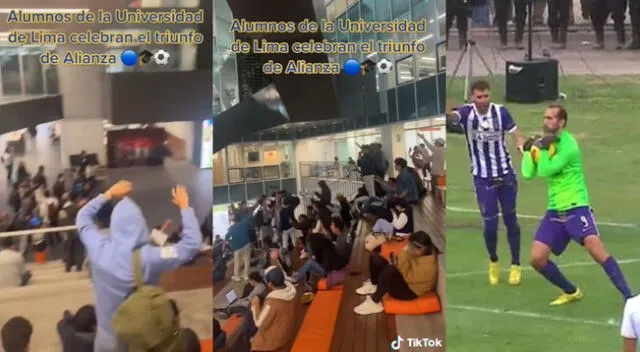 Singular escena de estudiantes de la Universidad de Lima tras triunfo de Alianza Lima se hizo viral en TikTok.