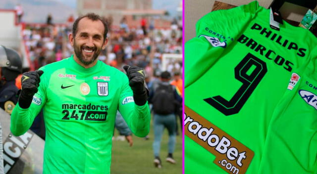 La camiseta de Hernán Barcos ya se comercializa en Gamarra.