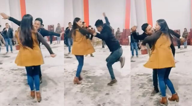 Singular duelo de baile al ritmo de huaylas se hizo viral en TikTok.