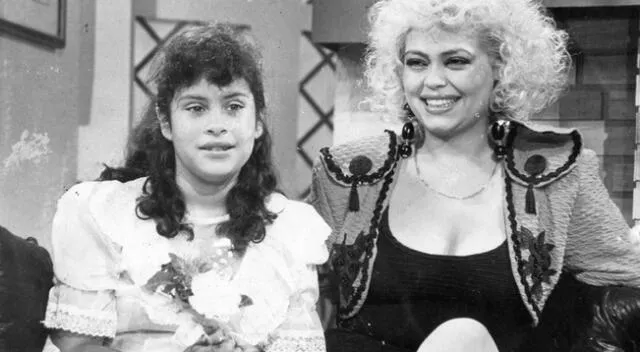 Gisela Valcárcel y su hija Ethel Pozo en el programa Aló Gisela.