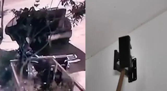 Los criminales retiraron los televisores de la casa que estaban empotrados a la pared y las prendas de vestir de la familia.