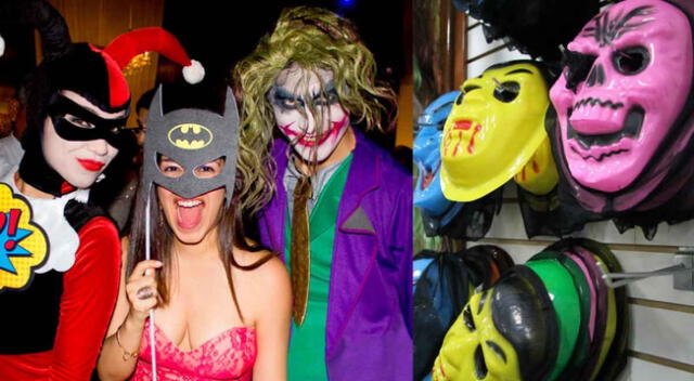 Desde máscaras de 5 soles a disfraces completos desde 45 soles ofrecen los comerciantes en Lima.