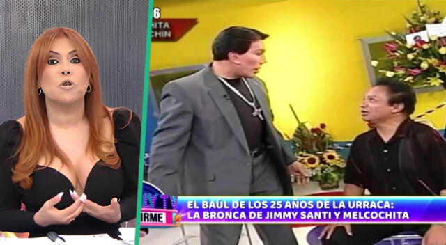 Magaly Medina resalta "paciencia" de ‘Melcochita’ cuando estuvo cara a cara con Jimmy Santi: “Es un artista de verdad”