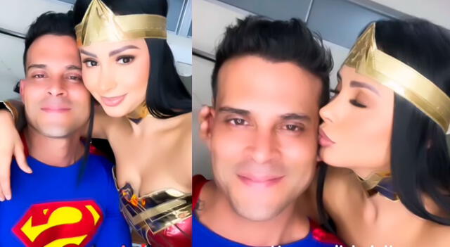 Pamela Franco y Christian Domínguez defienden su amor como superhéroes