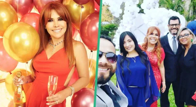 Reporteros de Magaly llegan a la fiesta de celebración de la conductora: "Con mi urraco en el aniversario"