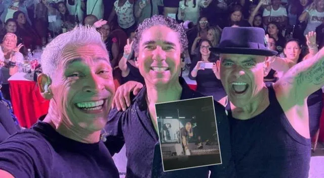 ExMenudo es sorprendido por 'fan enamorada' en concierto Plaza Olguín de Surco.