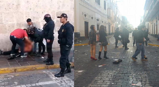 Varios pepeados y heridos deja fiesta de Halloween en Arequipa.