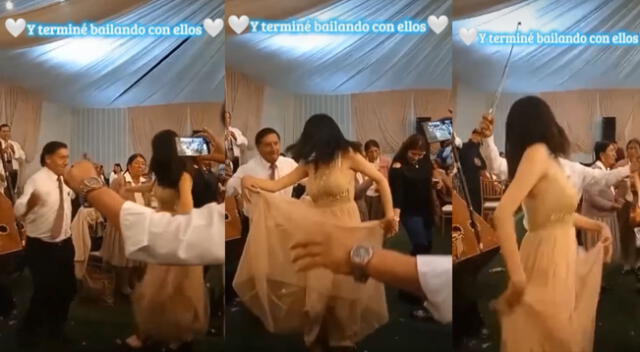 Peruana bailando huayno con vestido se hizo viral en TikTok por su zapateo.
