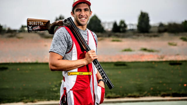 Nicolás Pacheco en casa espera poner el tiro peruano en las  Olimpiadas de París.