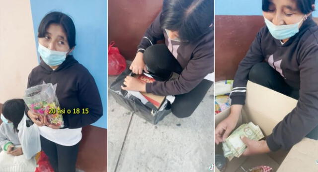 La madre de familia estaba vendiendo caramelos con su hija en las calles de Trujillo cuando pasó lo impensado y es viral en TikTok.