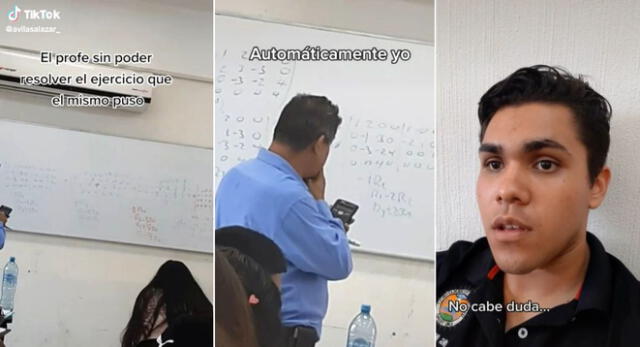 El profesor de Ingeniería se quedó en cero para resolver el problema de matemáticas que puso y es viral en TikTok.