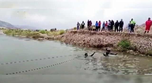 Lugar donde fallecieron menores en río en Huancayo