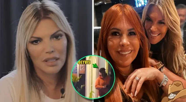 Jessica Newton se distanció de Magaly Medina y se negó a hablar sobre el ampay de Deyvis Orosco.