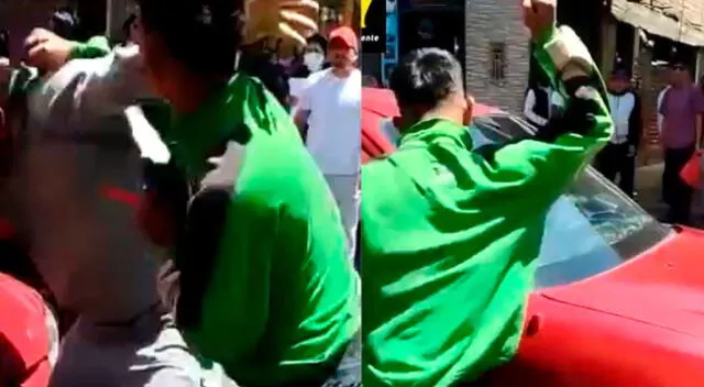 El video fue difundido en las redes sociales y muestra como el muchacho huye del lugar con rumbo desconocido.