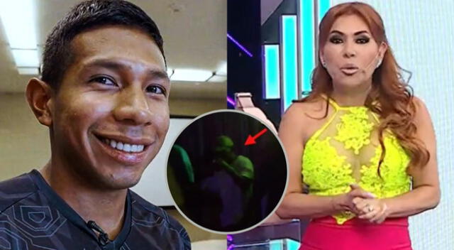 El programa 'Magaly TV la firme' ampaya al futbolista Edison Flores