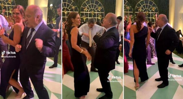 Hernando de Soto y su pareja fueron vistos bailando al ritmo de una pegajosa canción de los años 80 y 90.