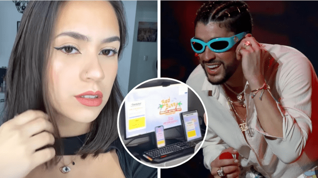 Gianella Marquina hizo cola virtual para Bad Bunny.