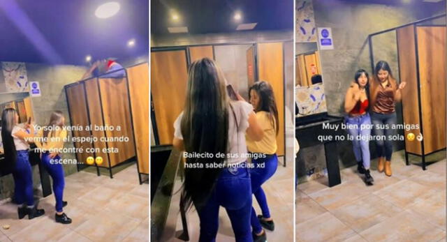 Sus amigas estaban esperando noticias luego de que su amiga se metiera a despertarla y escena es viral en TikTok.