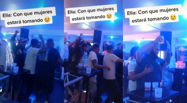 Los muchachos se divertían en la discoteca