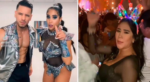 Melissa Paredes bailó y cantó en show de Bad Bunny.