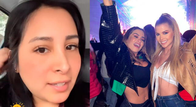 Kathy Sheen al ver que Ethel Pozo y Brunella felices en concierto de Bad Bunny