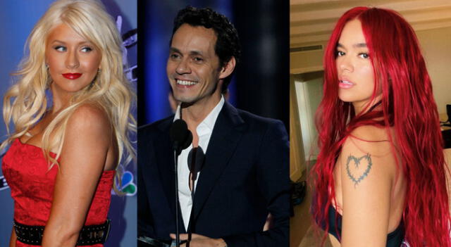 Christina Aguilera, Marc Anthony, Karol G y más