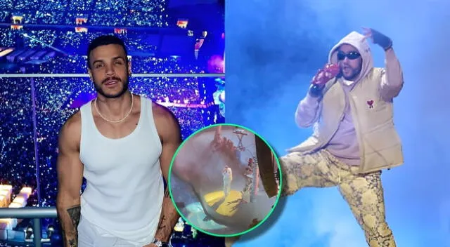 La presencia de Mario Irivarren en el concierto de Bad Bunny dio que hablar.