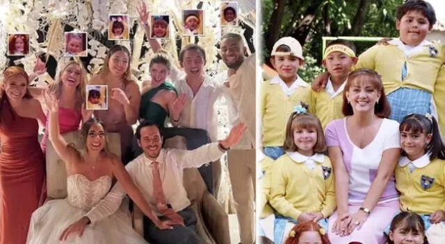 El elenco de 'Vivan los niños' se reencontró en boda de Nicole Durazo.