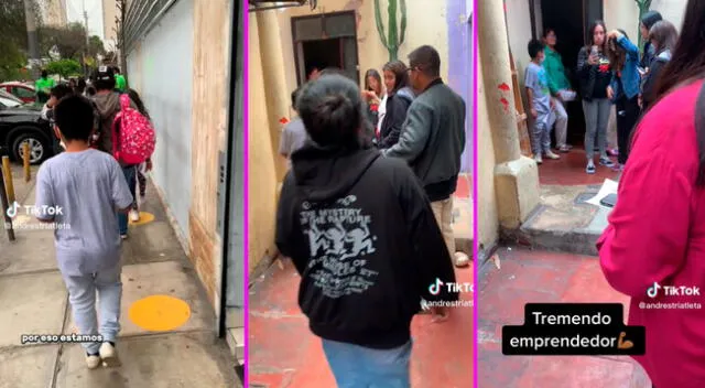 El emprendimiento del niño se hizo viral en TikTok.