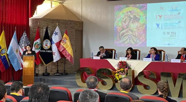 Presidenta del Poder Judicial Elvia Barrios inauguró Encuentros nacional e internacional de jueces