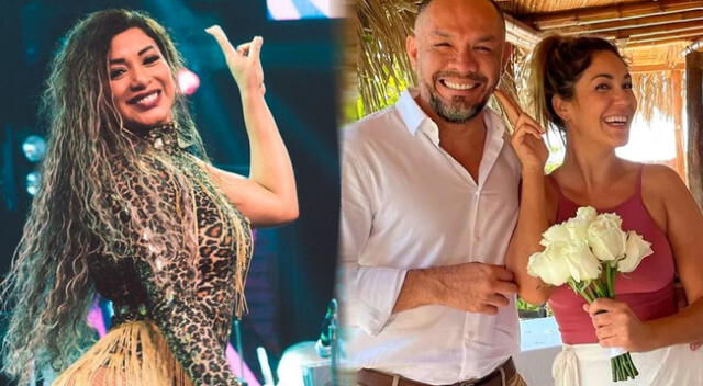 Paula Arias se la encargada de poner a bailar a Tilsa Lozano y a Jackson Mora en su matrimonio.