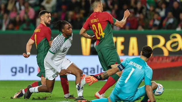 Portugal ganó 4-0 en amistoso con Nigeria en medio de protesta.