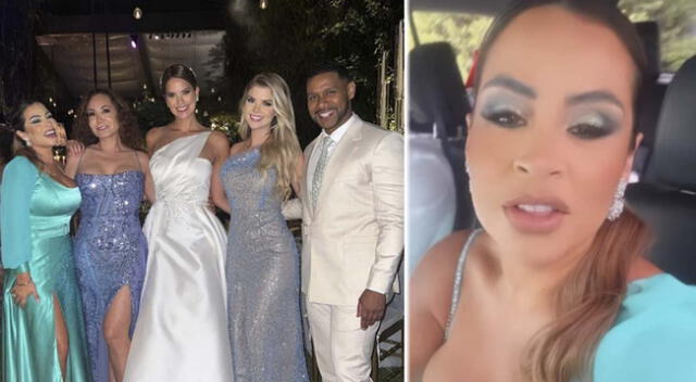 Ethel Pozo fue criticada en las redes sociales por su look en boda de Valeria Piazza.