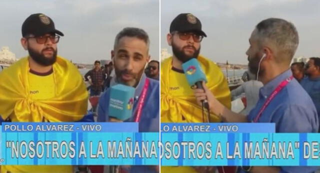 El hincha argentino fue troleado por el ecuatoriano, quien aseguró que le fue barato llegar a Qatar.