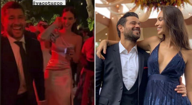 Yaco Eskenazi y Natalie Vértiz se lucieron en boda de Valeria Piazza.